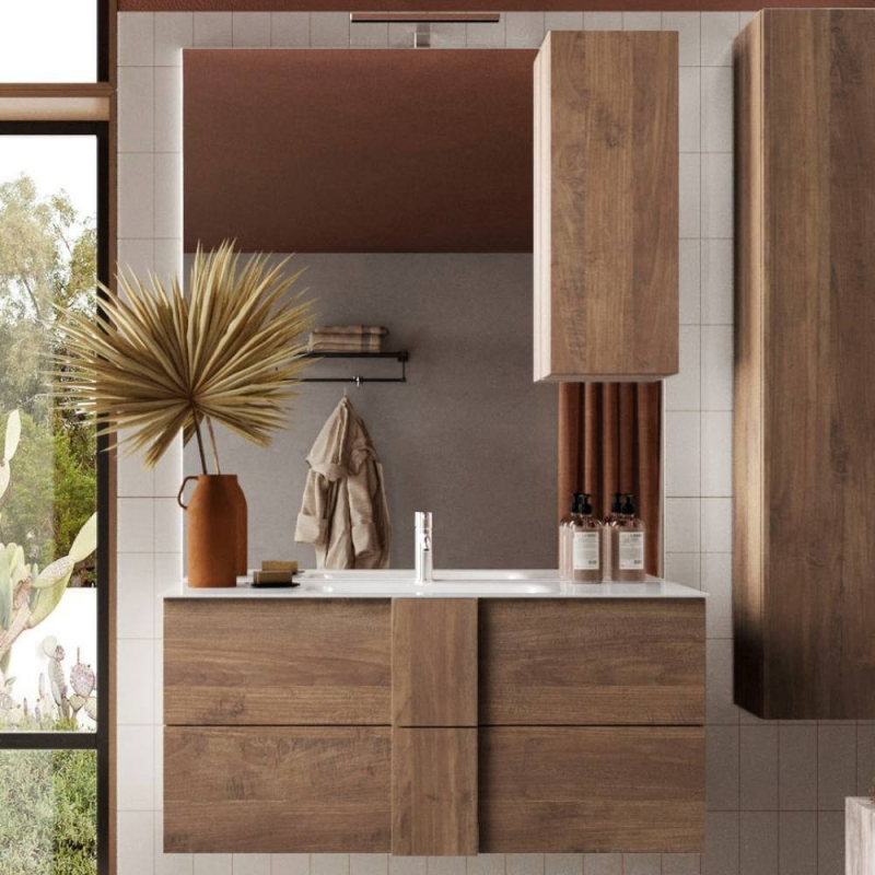 foto del prodotto mobile bagno sospeso salemi100 rovere mercure