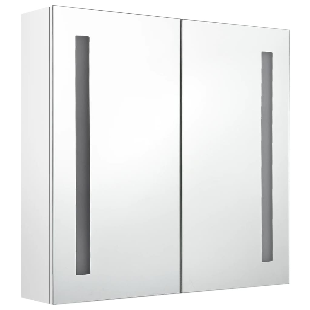 foto del prodotto mobile bagno specchio led bianco lucido 62 x 14 x 60 cm bianco lucido 02 0006583