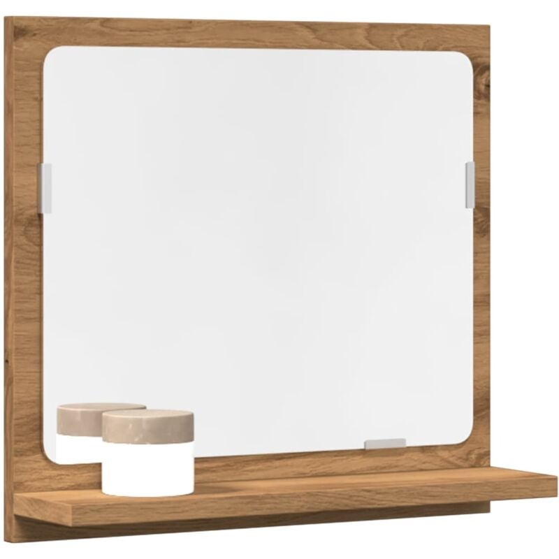 foto del prodotto mobile bagno specchio rovere artigianale 40x11x37 cm truciolato vidaxl