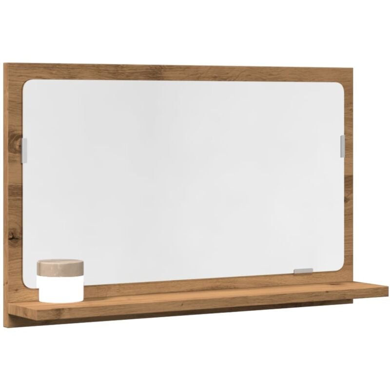 foto del prodotto mobile bagno specchio rovere artigianale 60x11x37 cm truciolato vidaxl