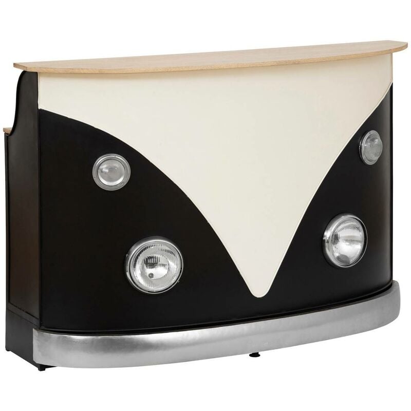 foto del prodotto mobile bar gaston 152x106,5 cm bianco e nero atmosphera cr ateur d int rieur
