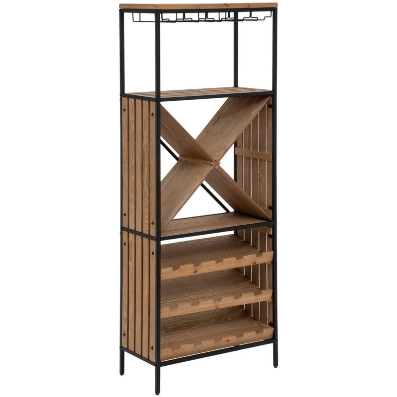 foto del prodotto mobile bar in metallo frassino bakos 60x160cm atmosphera cr ateur d int rieur