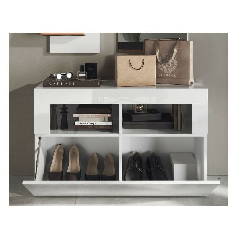 foto del prodotto mobile base 1 ribalta bianco lucido 91x57 basic