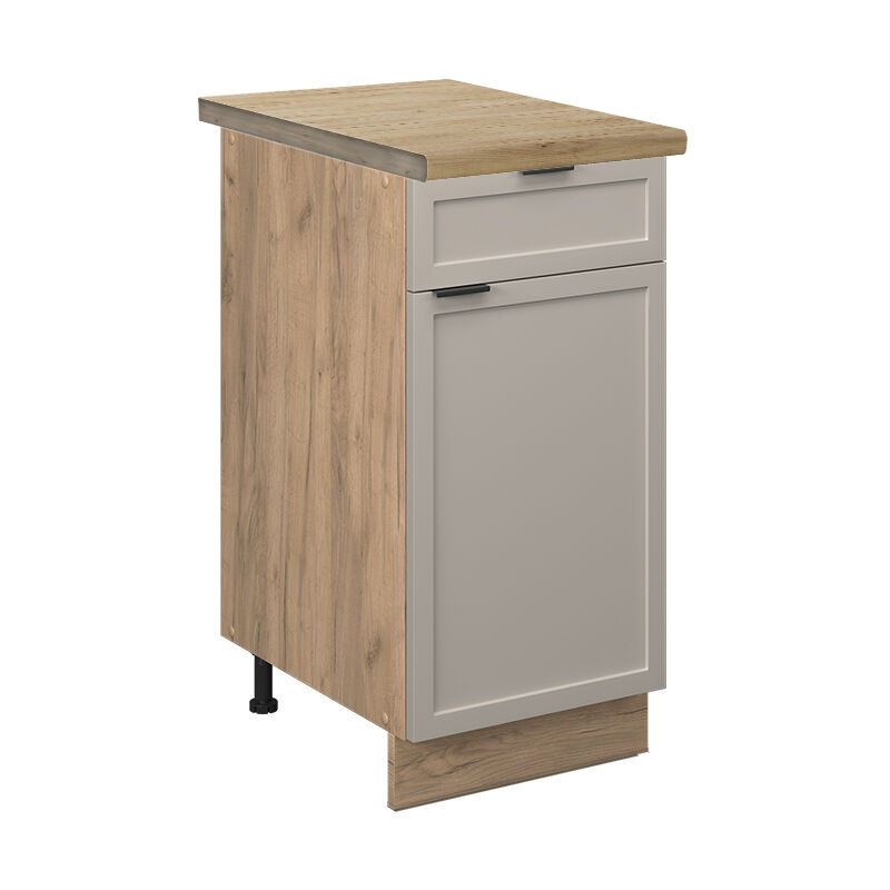 foto del prodotto mobile base cucina fame line, grigiobeige, 40 cm , pl rovere vicco