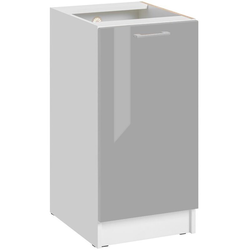 foto del prodotto mobile base da cucina eco grigio brillante a 1 anta l 40 cm