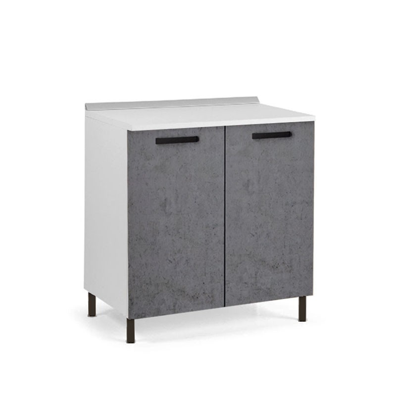 foto del prodotto mobile base da cucina grigio cemento 80x50xh.82 cm