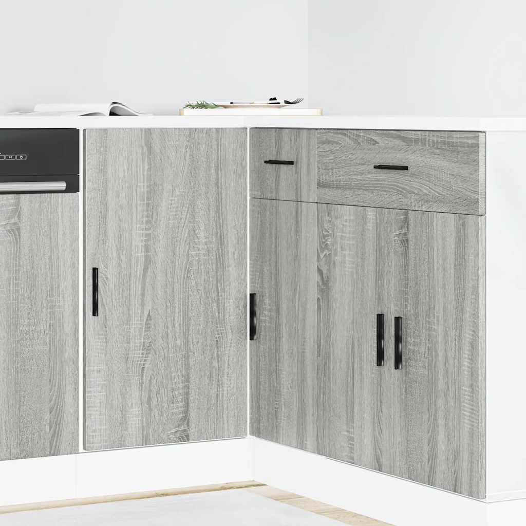 foto del prodotto mobile base da cucina lyon grigio sonoma in legno multistrato