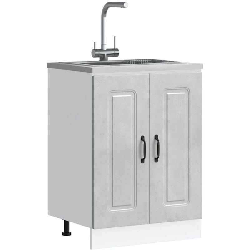 foto del prodotto mobile base lavello kalmar grigio cemento 60x46x81,5 cm vidaxl