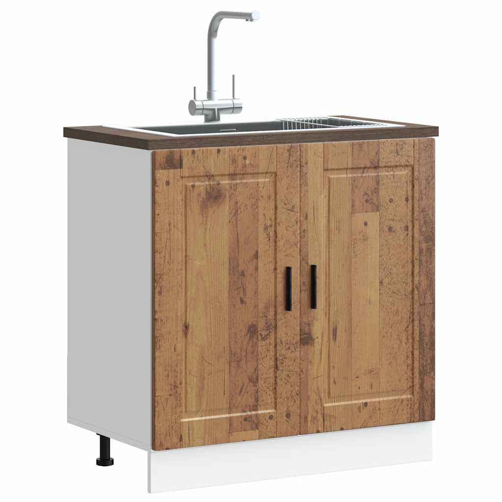 foto del prodotto mobile base lavello porto legno vecchio 80x46x81,5cm truciolato