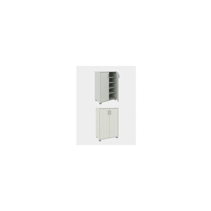 foto del prodotto mobile basso 2a multiuso 60x35x90 cm bianco frass