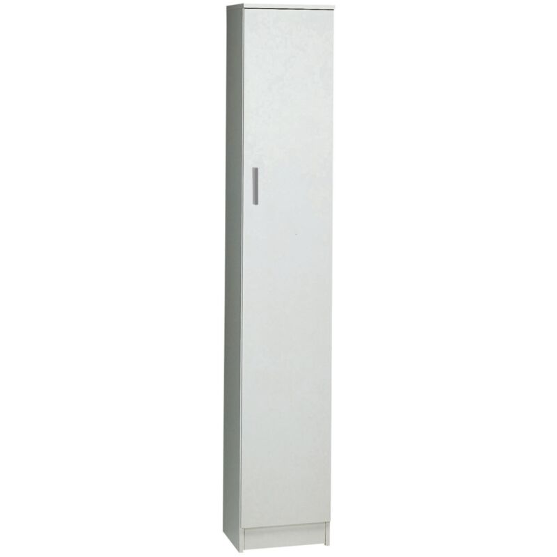 foto del prodotto mobile colonna bianco fiammato, 31x183x34 cm