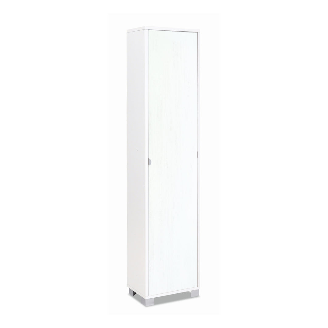 foto del prodotto mobile colonna protaoggetti 1 anta 43x29x190hcm in kit di montaggio colore bianco