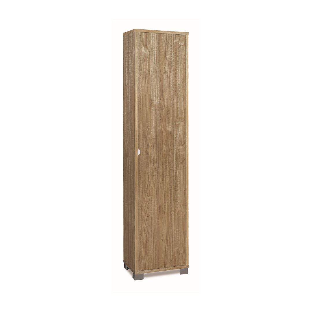 foto del prodotto mobile colonna protaoggetti 1 anta 43x29x190hcm in kit di montaggio colore noce stelvio