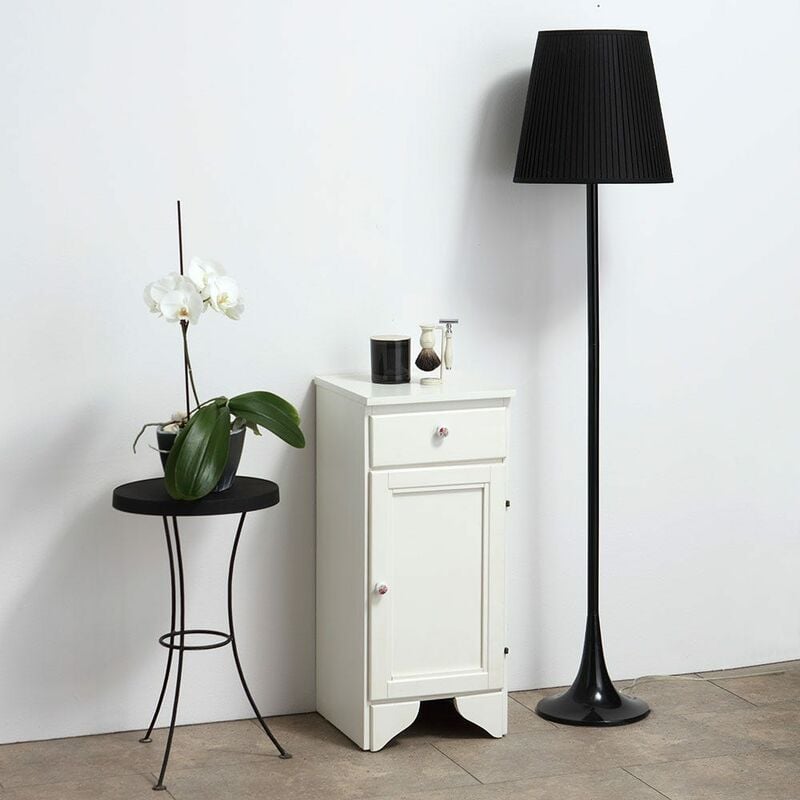 foto del prodotto mobile con cassetto e anta cm.33,5 h 80 bianco decape lavanda