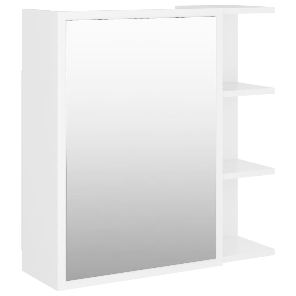 foto del prodotto mobile con specchio da bagno 62,5 x 20,5 x 64 cm in truciolato bianco 02 0006682