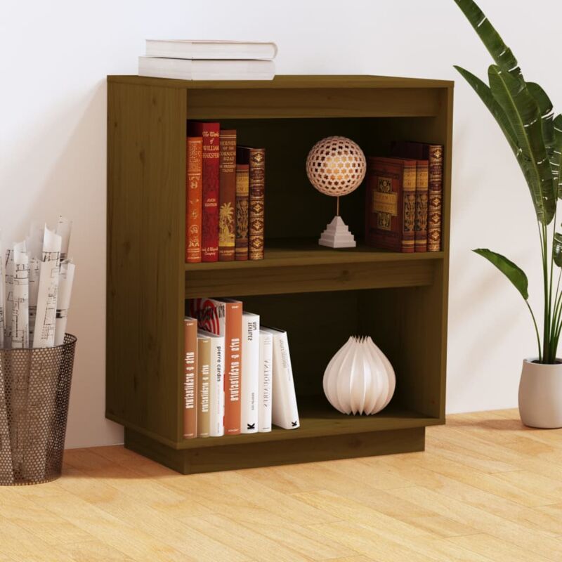 foto del prodotto mobile consolle ambrato 60x34x75 cm in legno massello di pino vidaxl