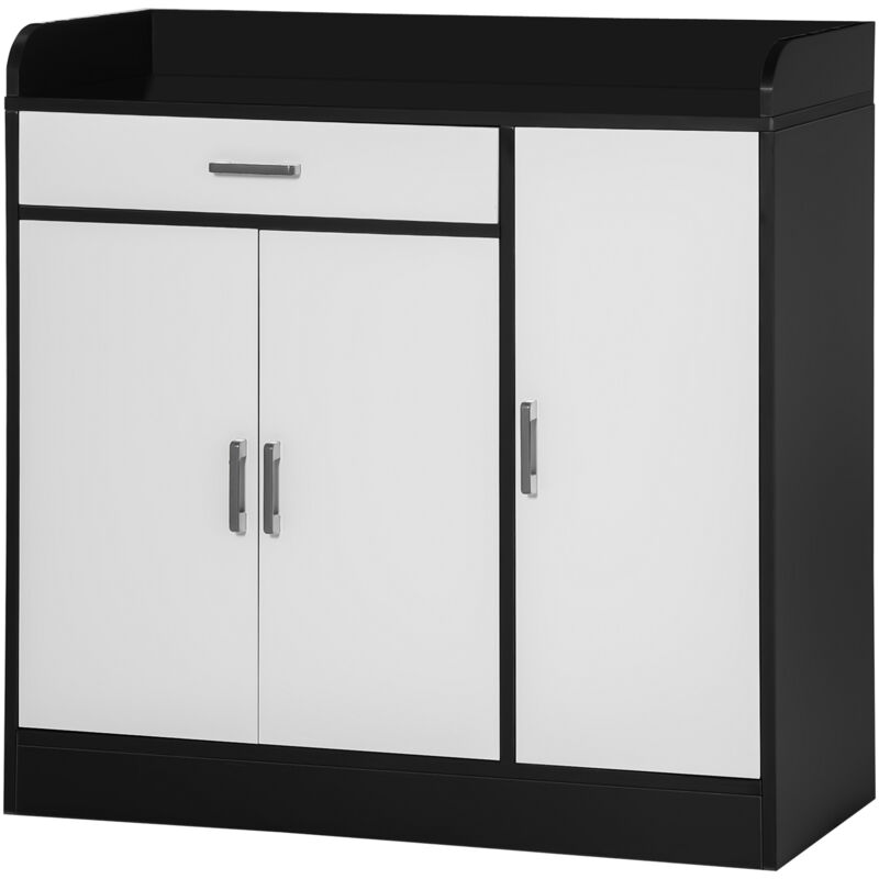 foto del prodotto mobile contenitore 2 armadietti 1 cassetto e ripiani regolabili in mdf homcom