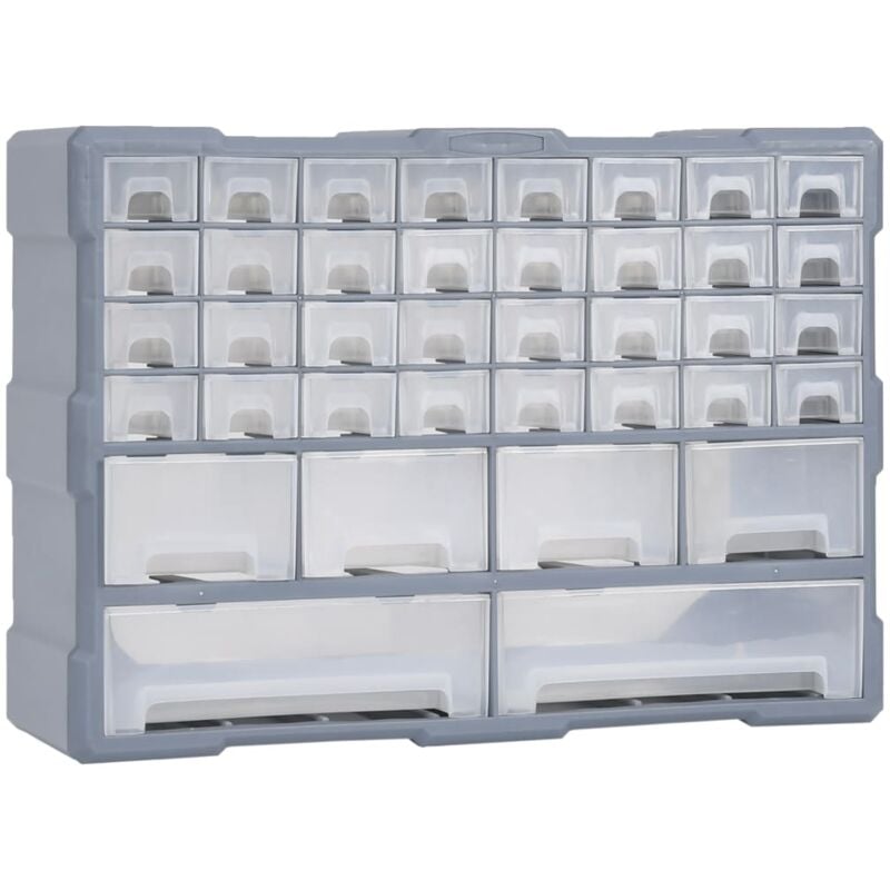 foto del prodotto mobile contenitore con 40 cassetti 52x16x37,5 cm ideale per chiodi o bottoni