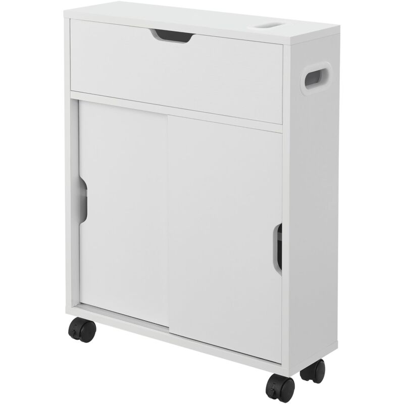 foto del prodotto mobile contenitore da bagno 67 x 52 x 17 cm con ante scorrevoli bianco 030006851