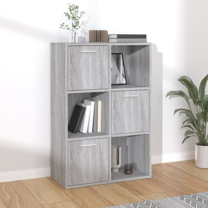 foto del prodotto mobile contenitore grigio sonoma 60x29,5x90 cm vidaxl