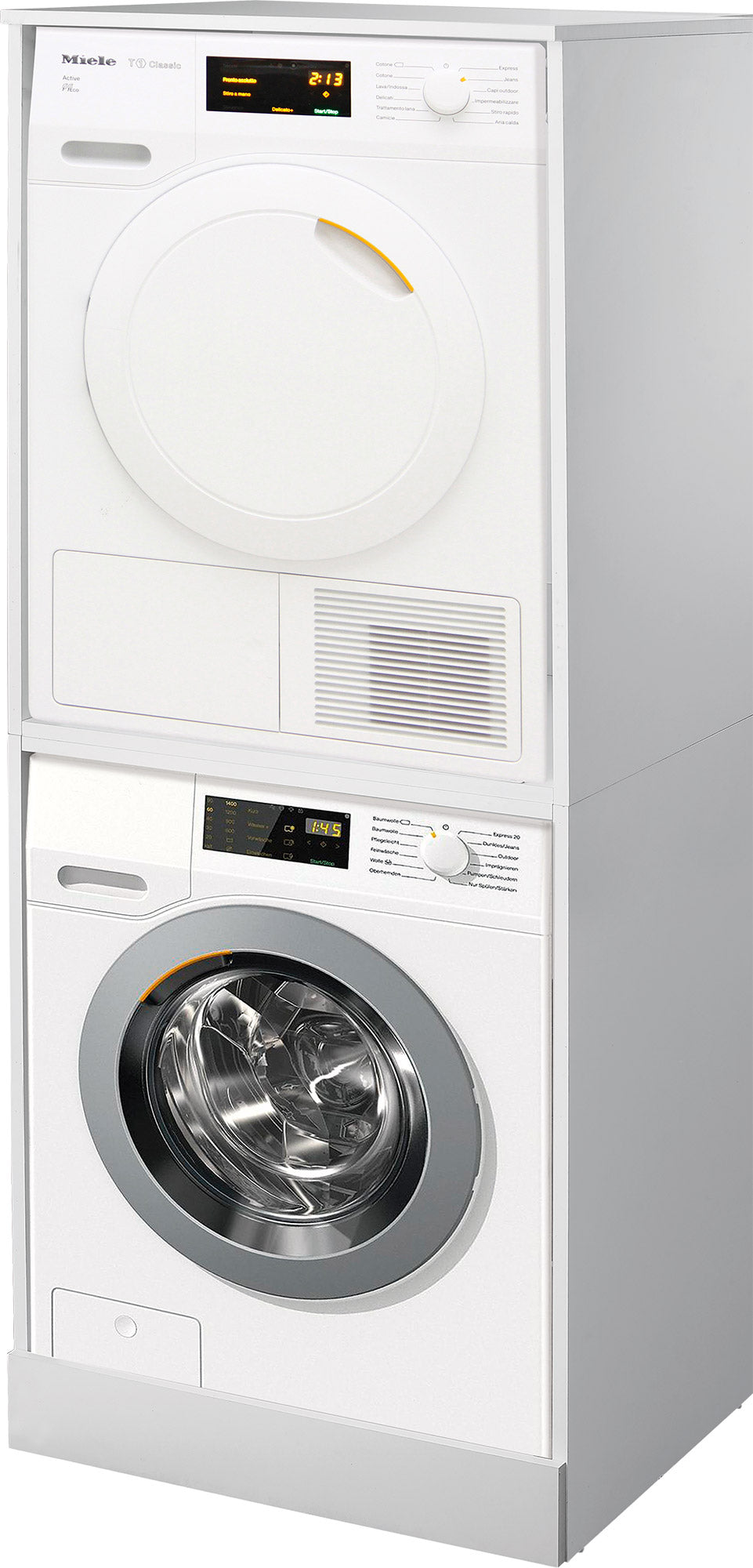 foto del prodotto mobile coprilavatrice e asciugatrice a colonna 179x70,3x60,6 cm in nobilitato bianco