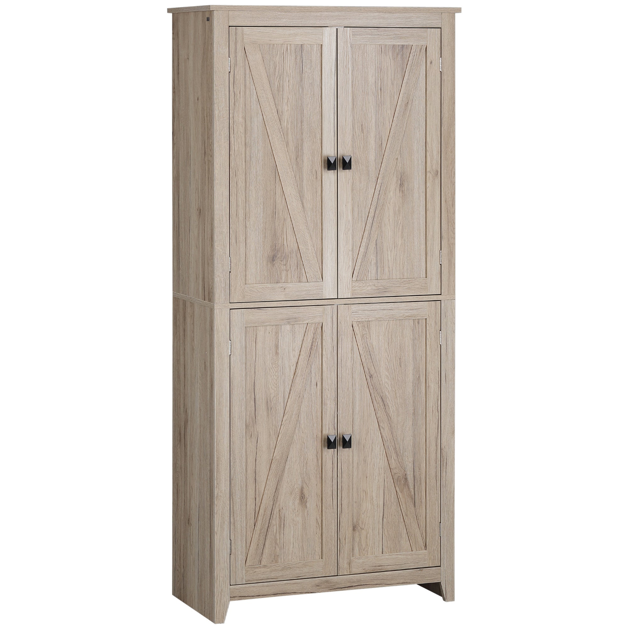 foto del prodotto mobile credenza cucina 4 ante 80x40x182 cm in mdf color legno