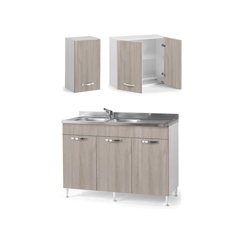 foto del prodotto mobile cucina componibile olmo con sottolavello a 3 ante
