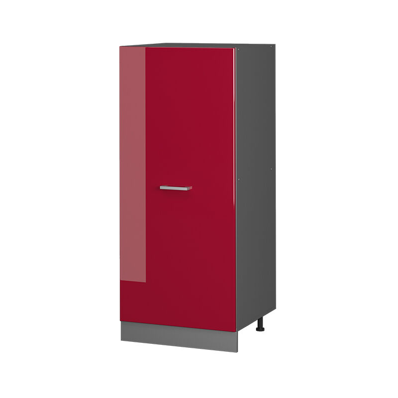 foto del prodotto mobile cucina dispensa r line, rosso bordeaux lucido, 60 cm vicco