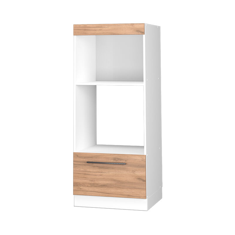foto del prodotto mobile cucina microonde fame line, quercia dorata, 60 cm aperto vicco