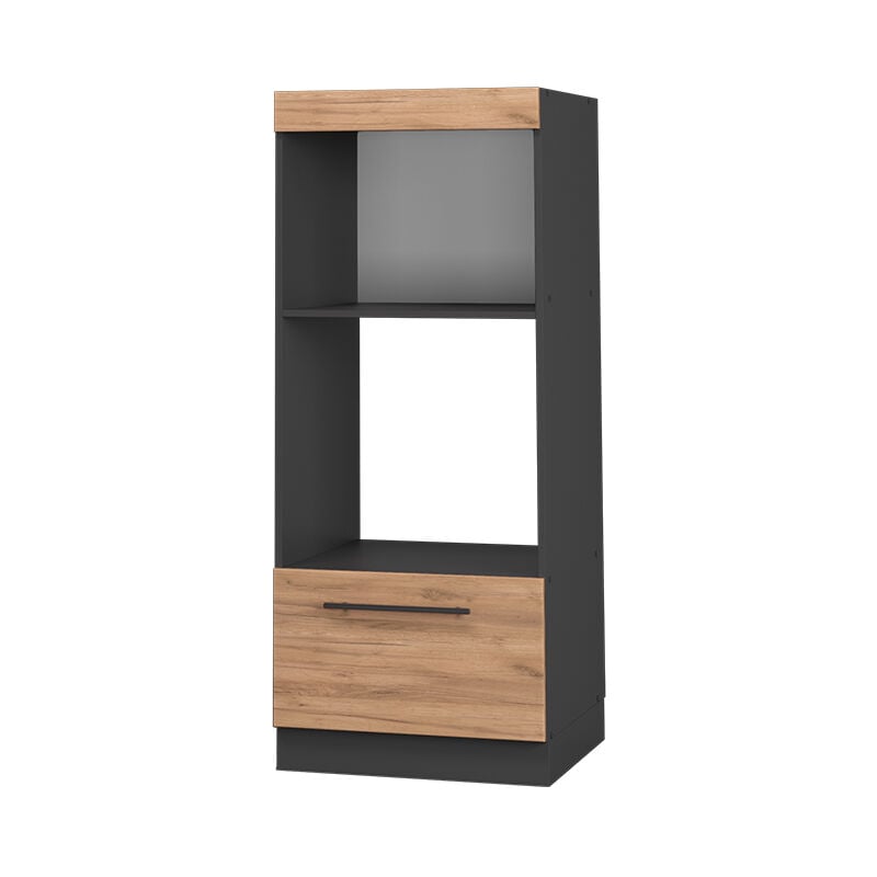 foto del prodotto mobile cucina microonde fame line, quercia dorata, 60 cm aperto vicco