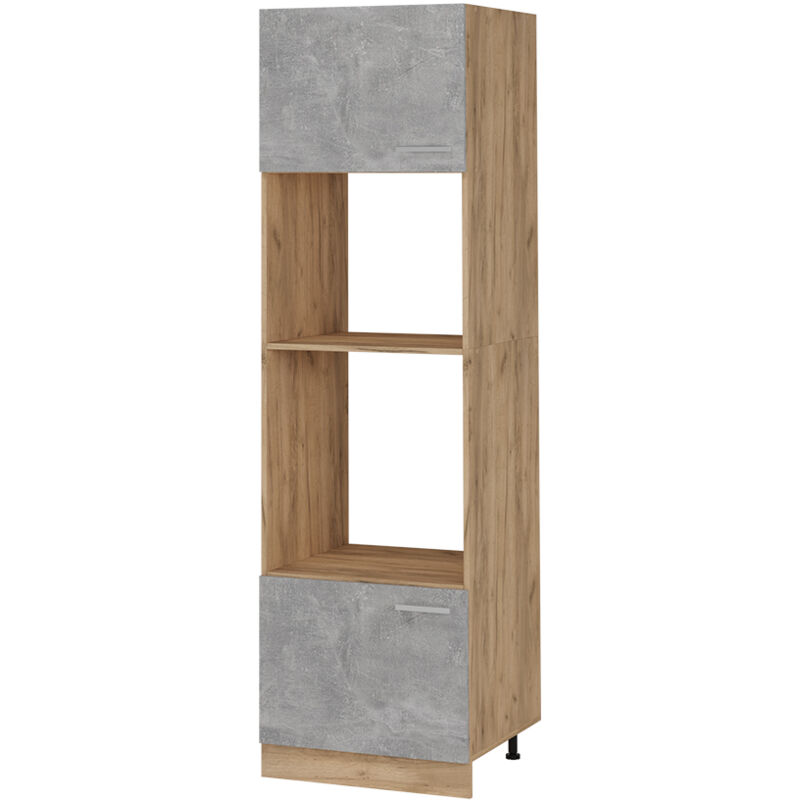 foto del prodotto mobile cucina microonde r line, calcestruzzo, 60 cm vicco