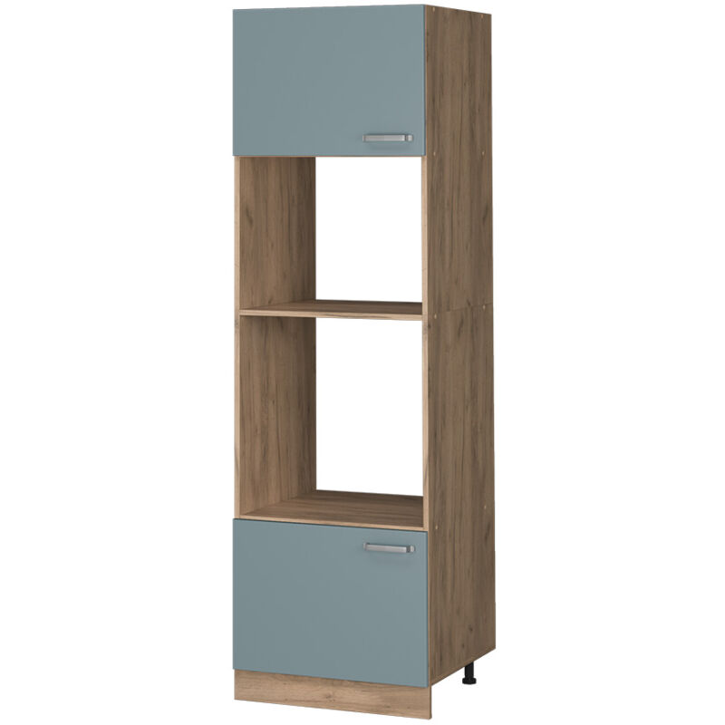foto del prodotto mobile cucina microonde r line, grigio blu, 60 cm vicco