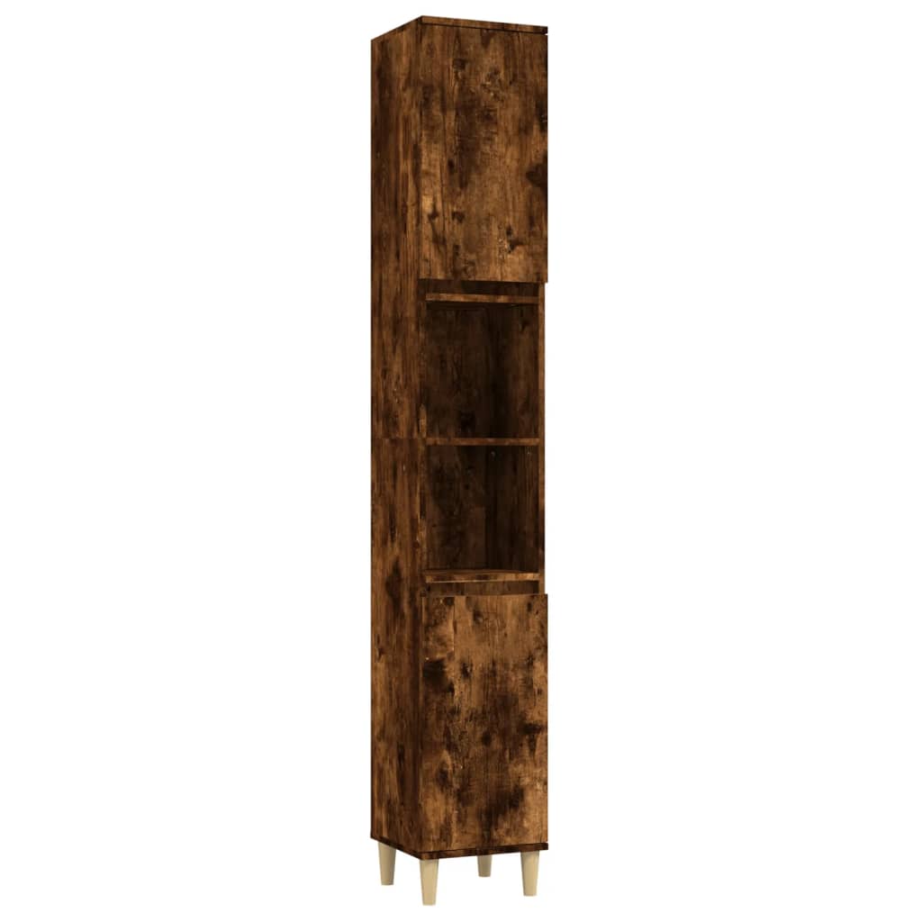 foto del prodotto mobile da bagno 30 x 30 x 190 cm in derivati del legno rovere affumicato 02 0006537