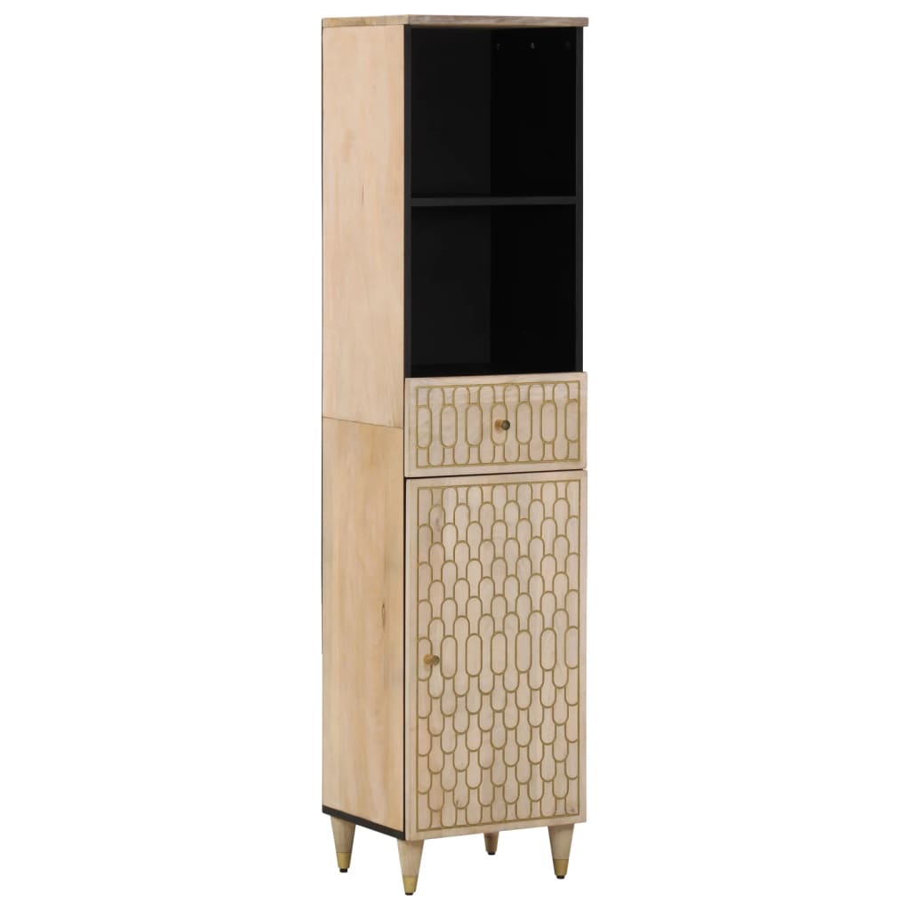 foto del prodotto mobile da bagno 38x33x160 cm in legno massello di mangocod mxl 115873
