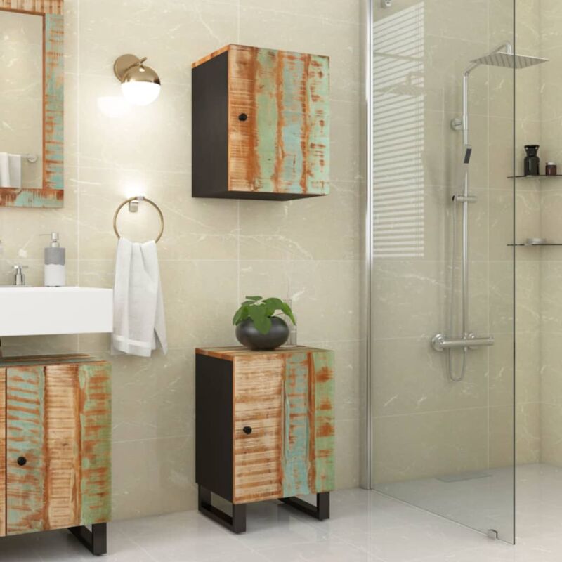 foto del prodotto mobile da bagno 38x33x58cm legno massello di recupero vidaxl