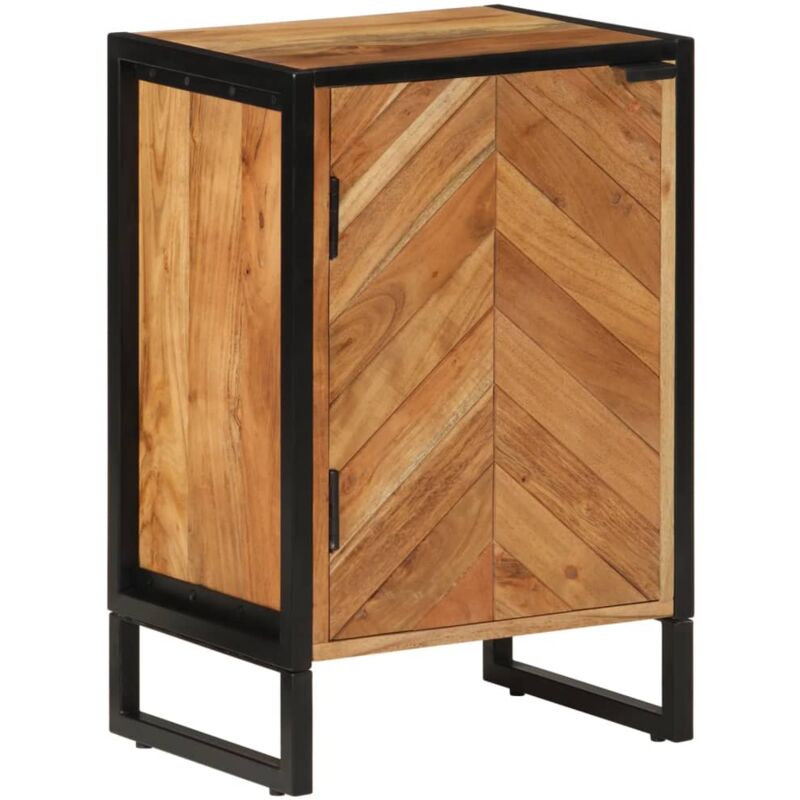 foto del prodotto mobile da bagno 40x30x60 cm in legno massello di acacia e ferro vidaxl