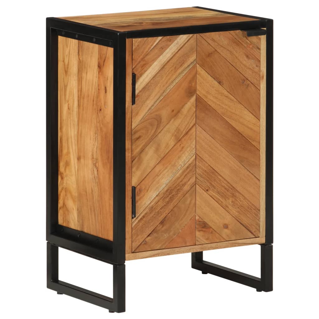 foto del prodotto mobile da bagno 40x30x60 cm in legno massello di acacia e ferrocod mxl 89718