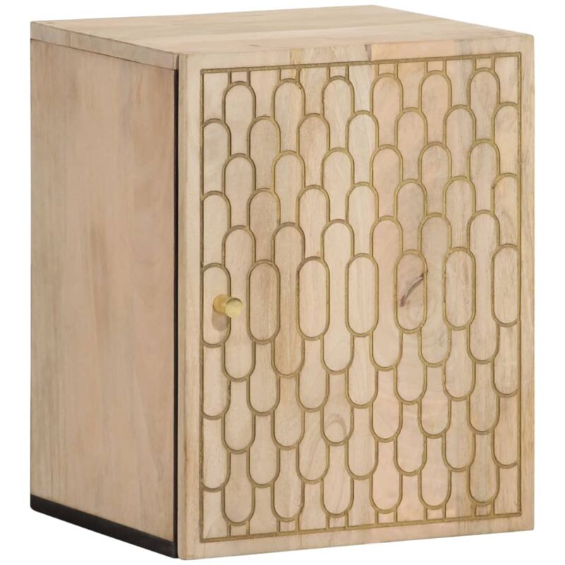 foto del prodotto mobile da bagno a parete 38x33x48 cm in legno massello di mango vidaxl