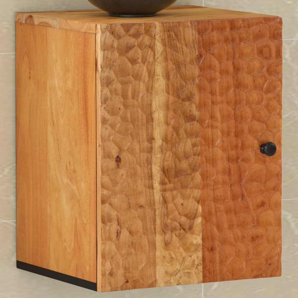foto del prodotto mobile da bagno a parete 38x33x48cm in legno massello di acaciacod mxl 87429