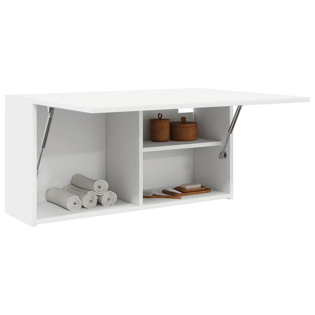 foto del prodotto mobile da bagno a parete bianco 80x25x40 cm in truciolato vidaxl