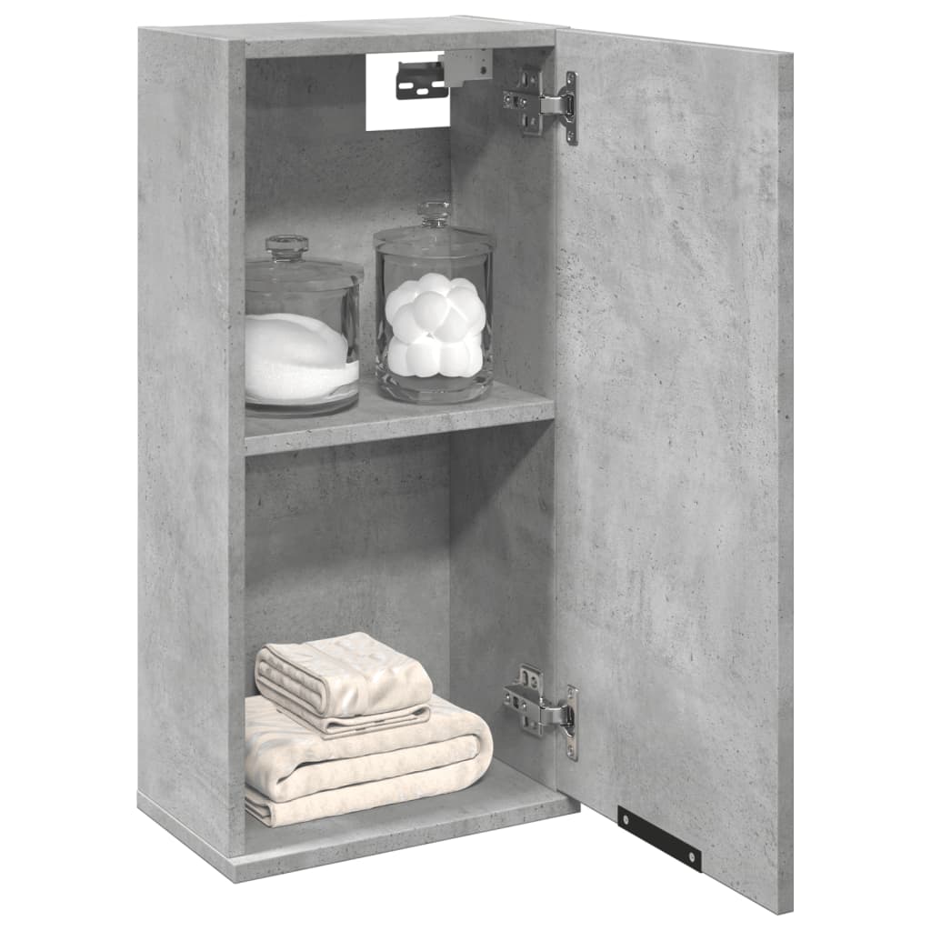foto del prodotto mobile da bagno a parete grigio cemento 32x20x67 cm