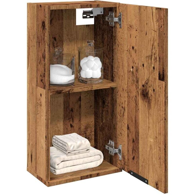 foto del prodotto mobile da bagno a parete legno antico 32x20x67 cm vidaxl