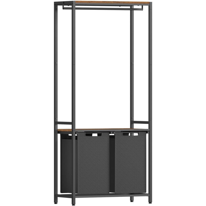 foto del prodotto mobile da bagno con cesto per biancheria integrato h175 cm