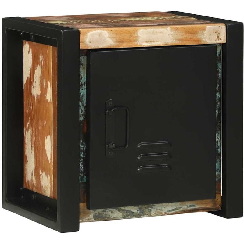 foto del prodotto mobile da bagno con porta marrone legno massello di recupero vidaxl