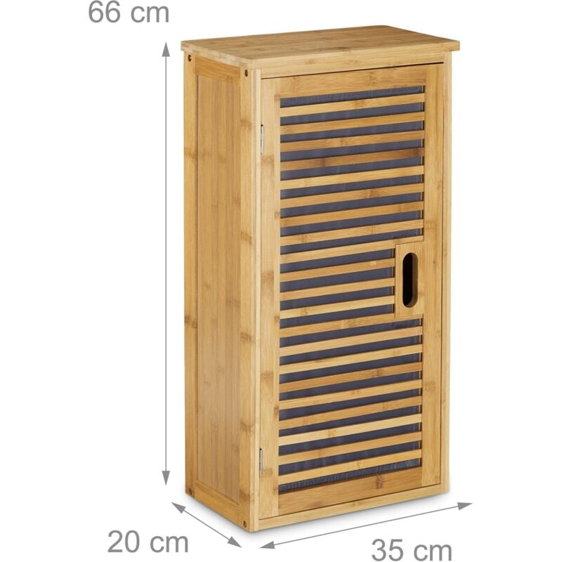 foto del prodotto mobile da bagno con ripiano in legno di bamb 66 x 35 cm 3213092