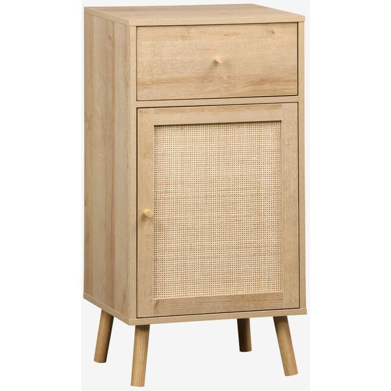 foto del prodotto mobile da bagno decorato in legno