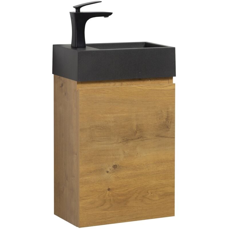 foto del prodotto mobile da bagno gabinetto angela 40cm rovere armadio wc mobiletto lavabo