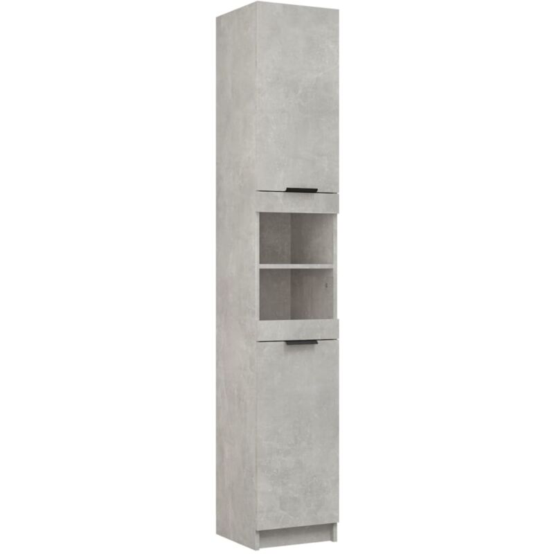 foto del prodotto mobile da bagno grigio cemento 32x34x188,5 cm legno multistrato vidaxl