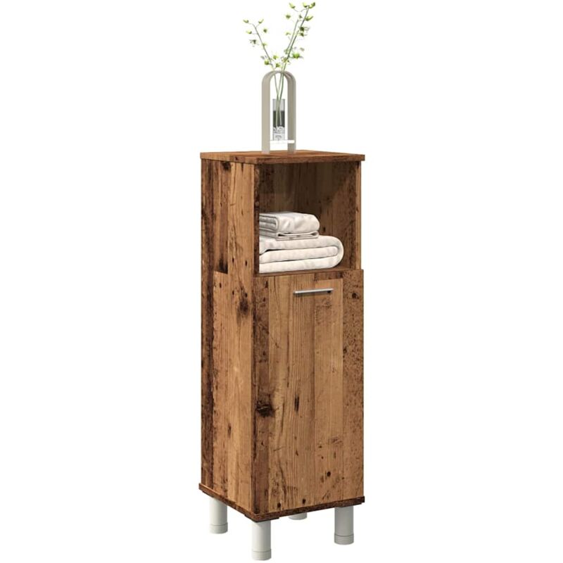 foto del prodotto mobile da bagno legno antico 30x30x95 cm in legno multistrato vidaxl