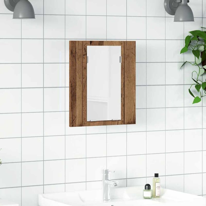 foto del prodotto mobile da bagno legno antico 40x12x45cm in legno multistrato vidaxl